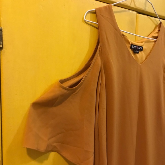 Yellow mustard short swing dress size 8 - Picture 3 of 5